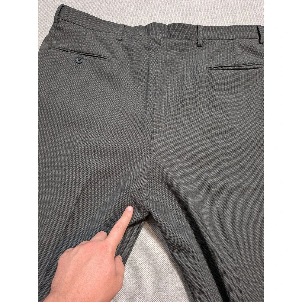 Profilo Men's 2 Piece Suit 44R Gray Wool Blazer Jacket Pants Formal